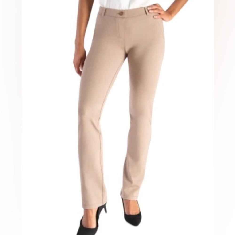 Betabrand Dress Yoga Pant Classic Stretch boot cut Tan
Wrinkle-resistant MP
C